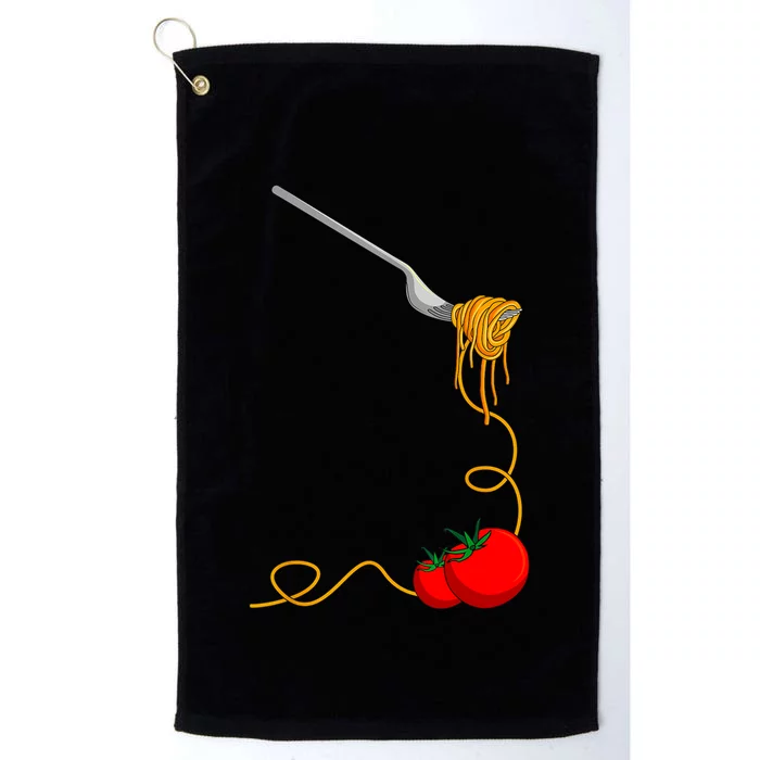 Pasta Spaghetti Tomato Noodles Italian Food Platinum Collection Golf Towel