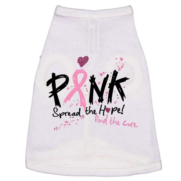 Pink Spread The Hope Find The Cure Breast Cancer Month Gift Doggie Tank