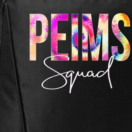 PEIMS Squad Tie Dye Back To School  appreciation City Backpack