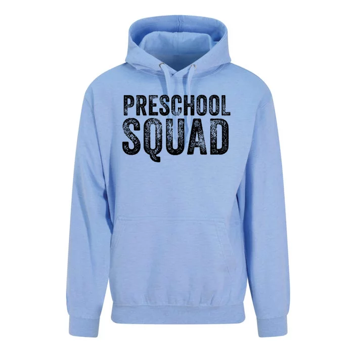 Preschool Squad Teachers Back To School Students Vintage Gift Unisex Surf Hoodie