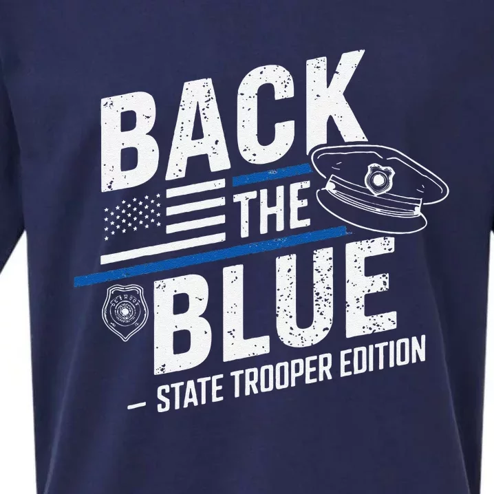 Police State Trooper Super Trooper Costume Sheriff Sueded Cloud Jersey T-Shirt