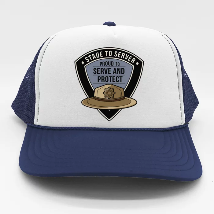 Police State Trooper Super Trooper Costume Sheriff Trucker Hat