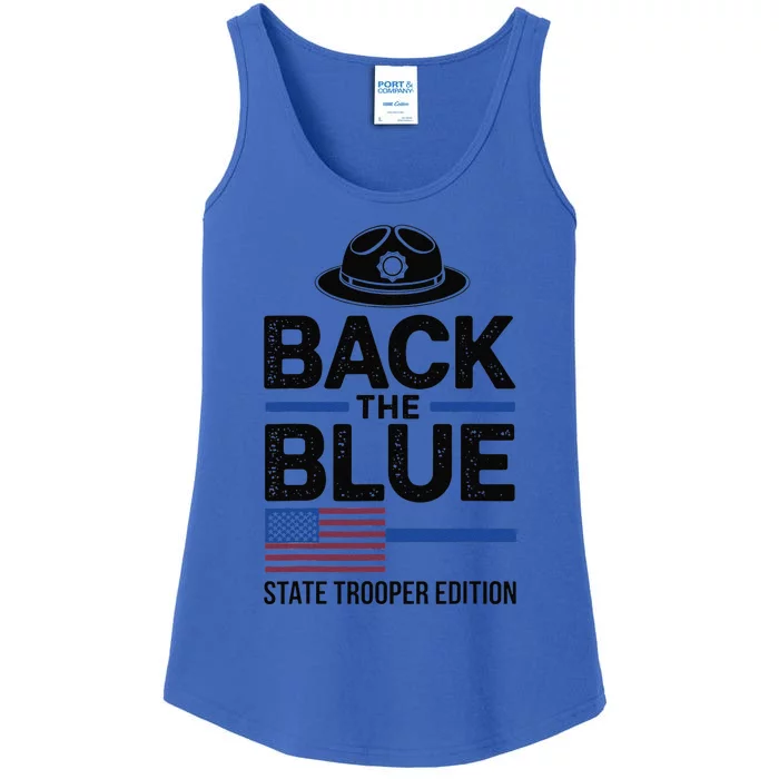 Police State Trooper Super Trooper Costume Sheriff Ladies Essential Tank