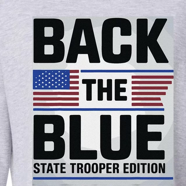 Police State Trooper Super Trooper Costume Sheriff Cropped Pullover Crew