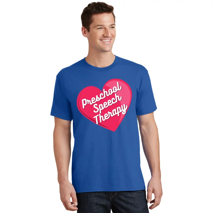 Preschool Speech Therapist Valentine's Day Heart Therapy Cool Gift T-Shirt