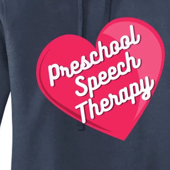 Preschool Speech Therapist Valentine's Day Heart Therapy Cool Gift Women's Pullover Hoodie