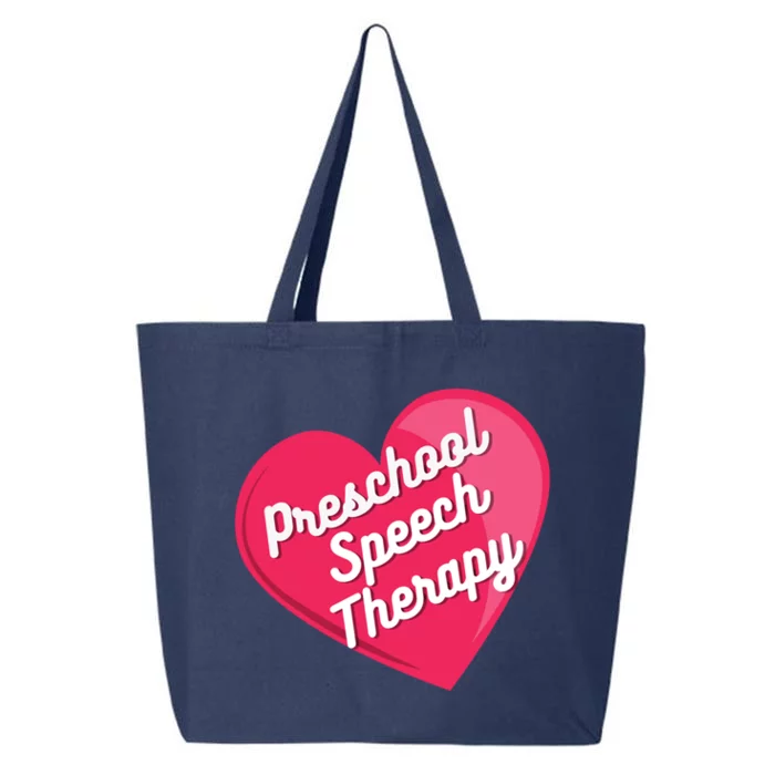 Preschool Speech Therapist Valentine's Day Heart Therapy Cool Gift 25L Jumbo Tote