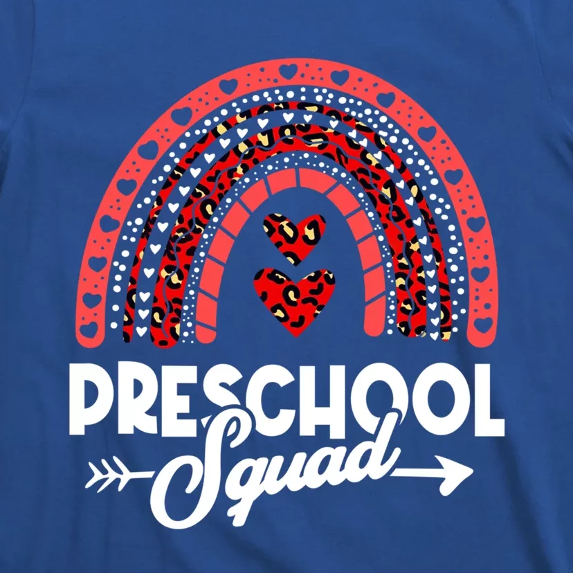 Preschool Squad Teacher Happy Valentines Day Gift T-Shirt