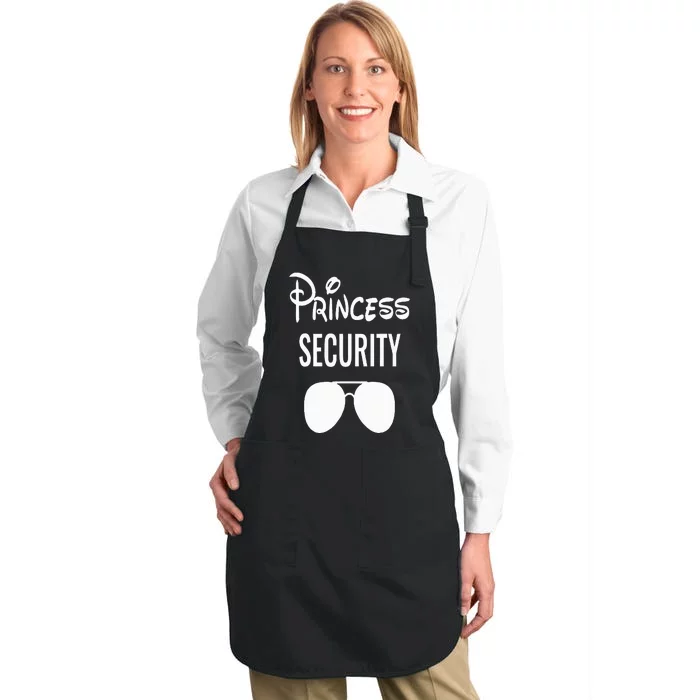 Princess Security Team Big Brother Announcement Birthday Full-Length Apron With Pocket