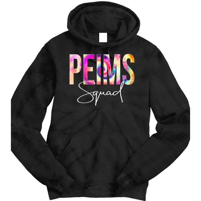 PEIMS Squad Tie Dye Back To School Women Appreciation Tie Dye Hoodie