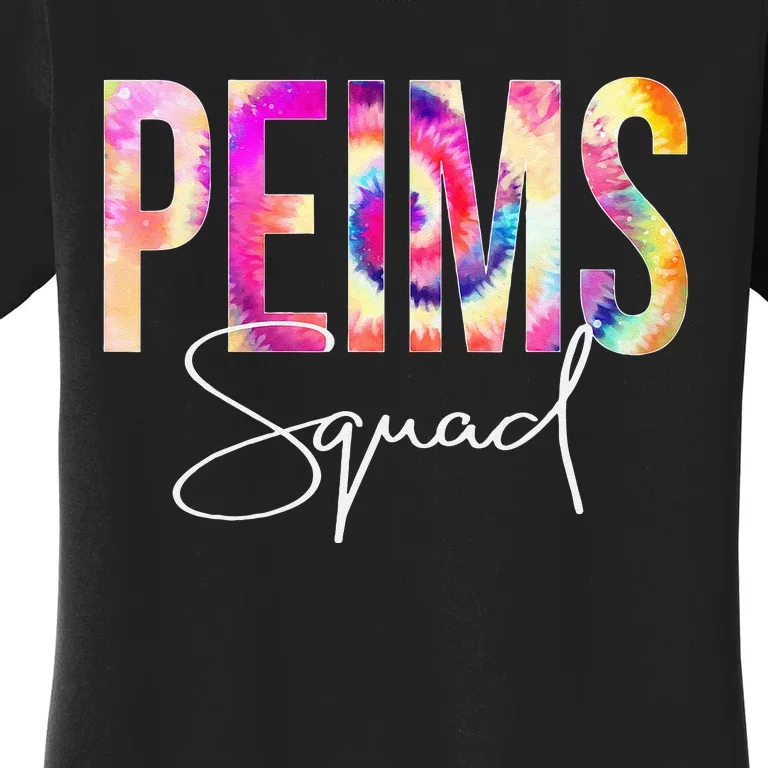 PEIMS Squad Tie Dye Back To School Women Appreciation Women's T-Shirt