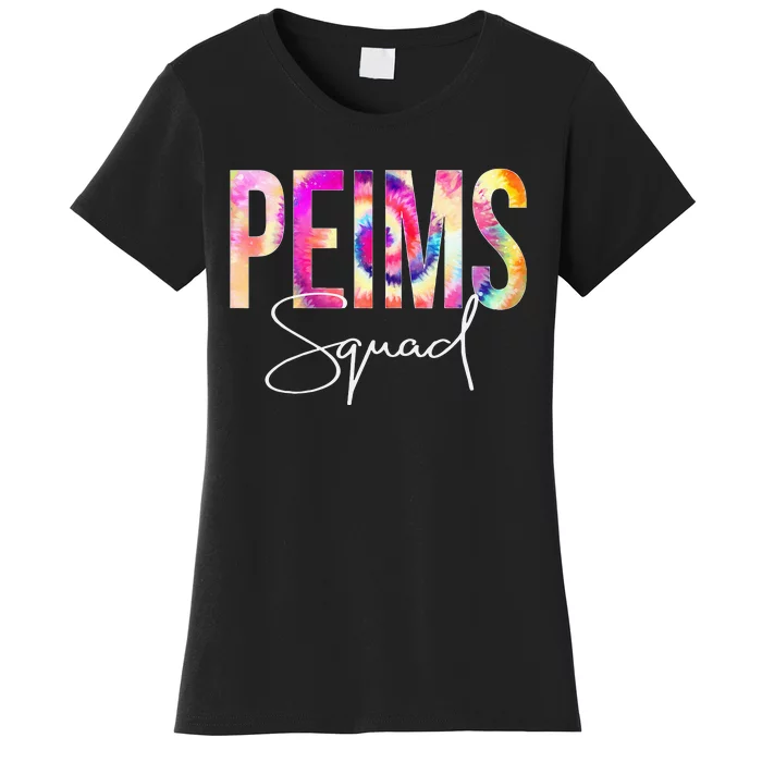 PEIMS Squad Tie Dye Back To School Women Appreciation Women's T-Shirt