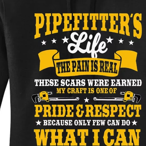 Pipefitter Steamfitter Tradesman Plumber Piping System Women's Pullover Hoodie