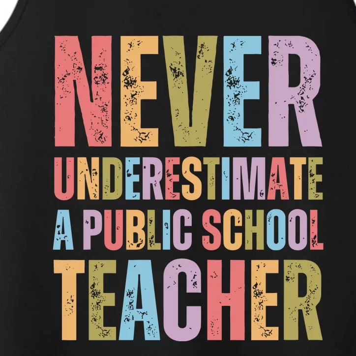 Public School Teacher Harris Walz 2024 Performance Tank