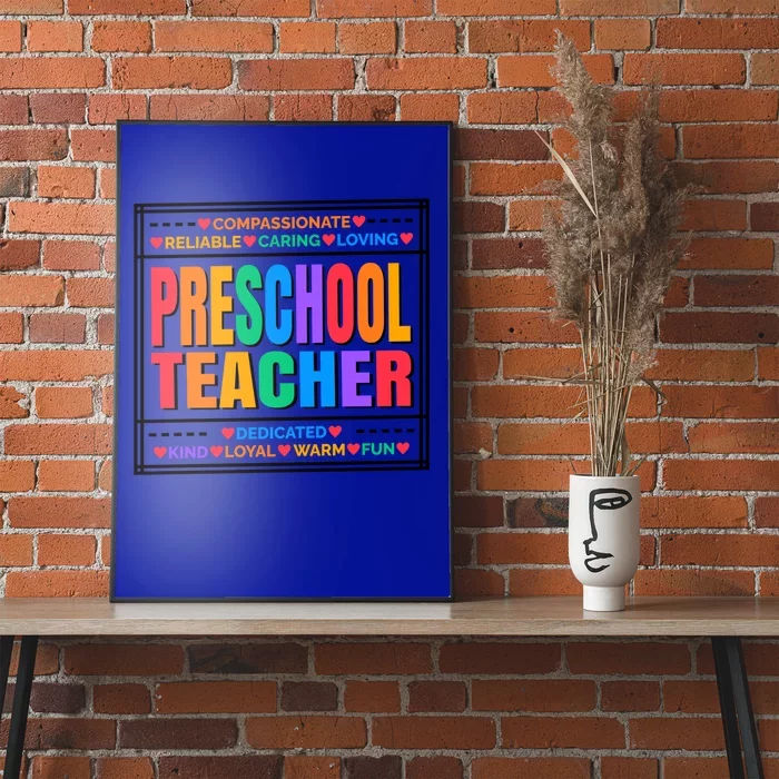 Pre School Teacher Gift Poster