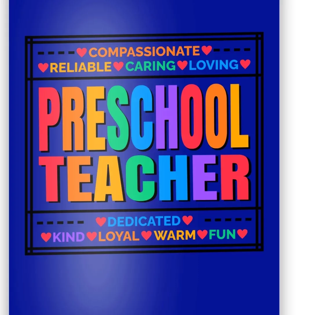 Pre School Teacher Gift Poster