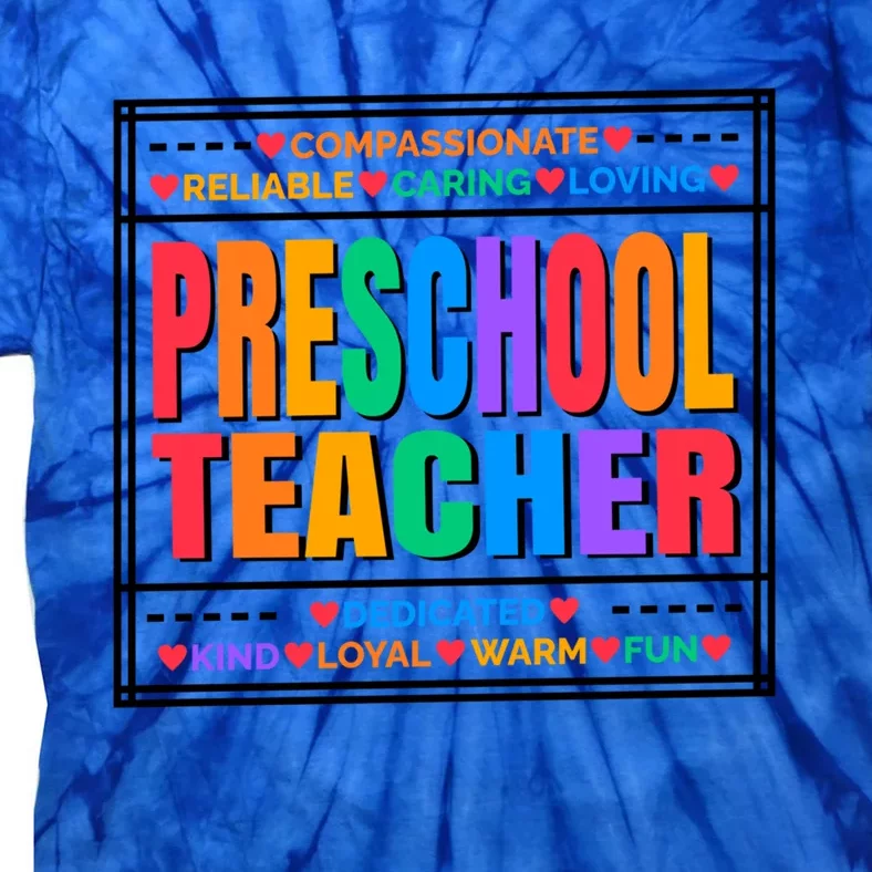 Pre School Teacher Gift Tie-Dye T-Shirt