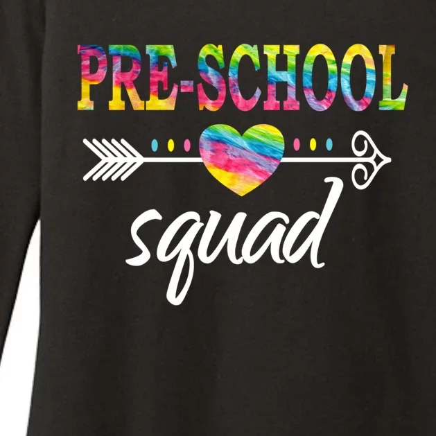 PreSchool Squad Teacher Student Team PreK Back To School Gift Womens CVC Long Sleeve Shirt