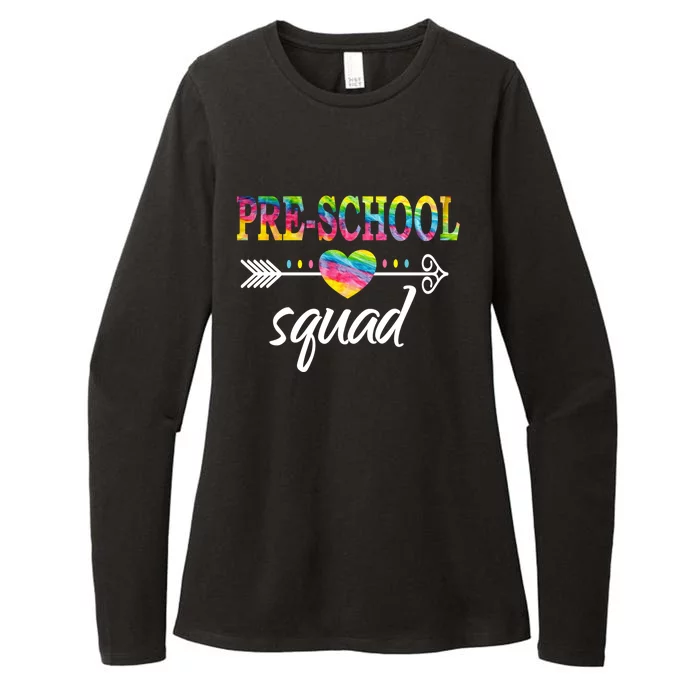 PreSchool Squad Teacher Student Team PreK Back To School Gift Womens CVC Long Sleeve Shirt