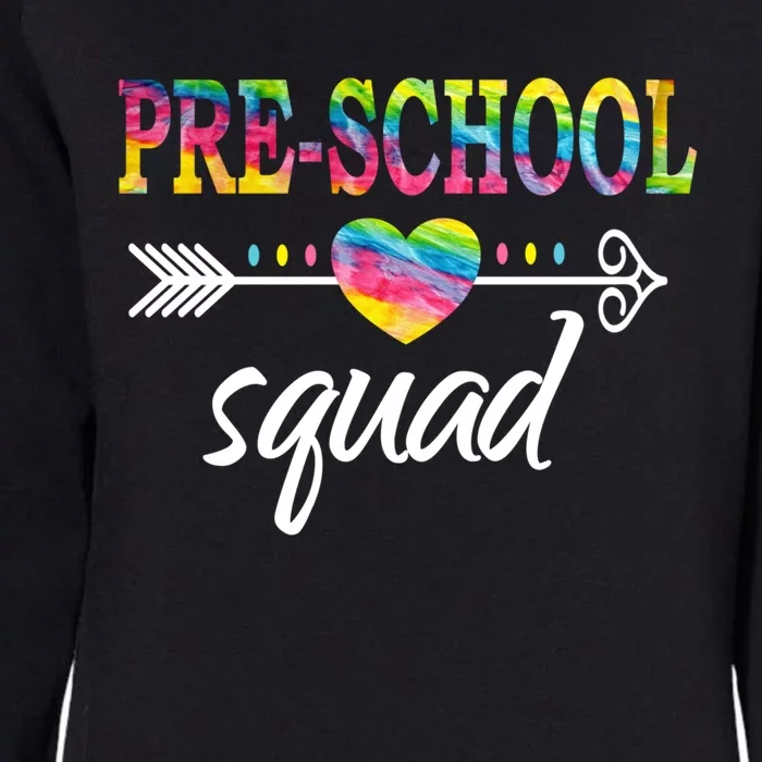 PreSchool Squad Teacher Student Team PreK Back To School Gift Womens California Wash Sweatshirt