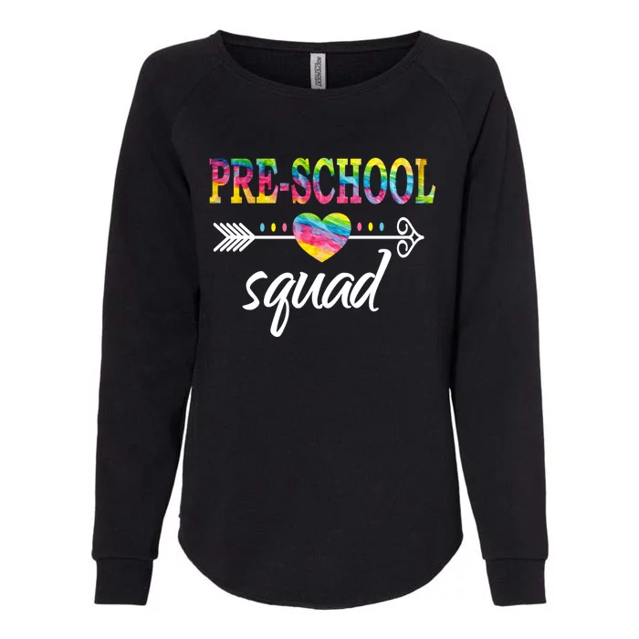 PreSchool Squad Teacher Student Team PreK Back To School Gift Womens California Wash Sweatshirt