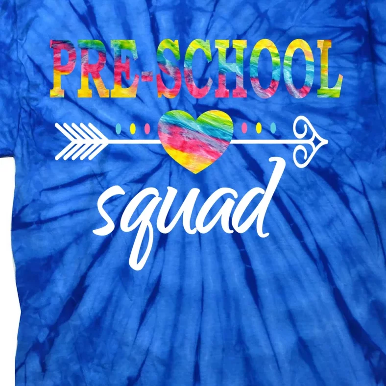 PreSchool Squad Teacher Student Team PreK Back To School Gift Tie-Dye T-Shirt