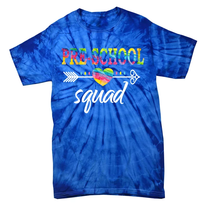 PreSchool Squad Teacher Student Team PreK Back To School Gift Tie-Dye T-Shirt