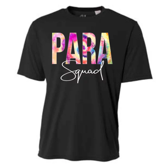 Paraprofessional Squad Tie Dye Back To School Appreciation Gift Cooling Performance Crew T-Shirt