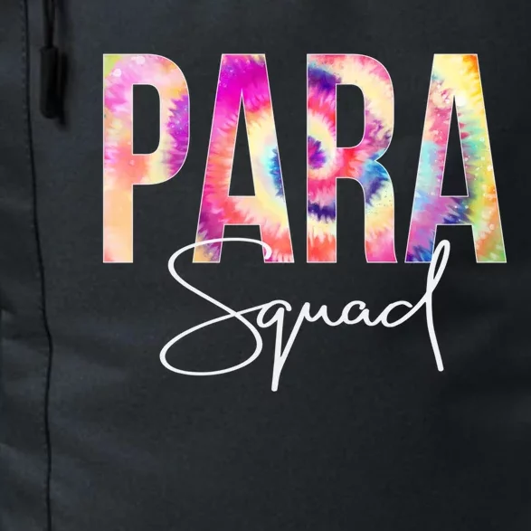 Paraprofessional Squad Tie Dye Back To School Appreciation Gift Daily Commute Backpack