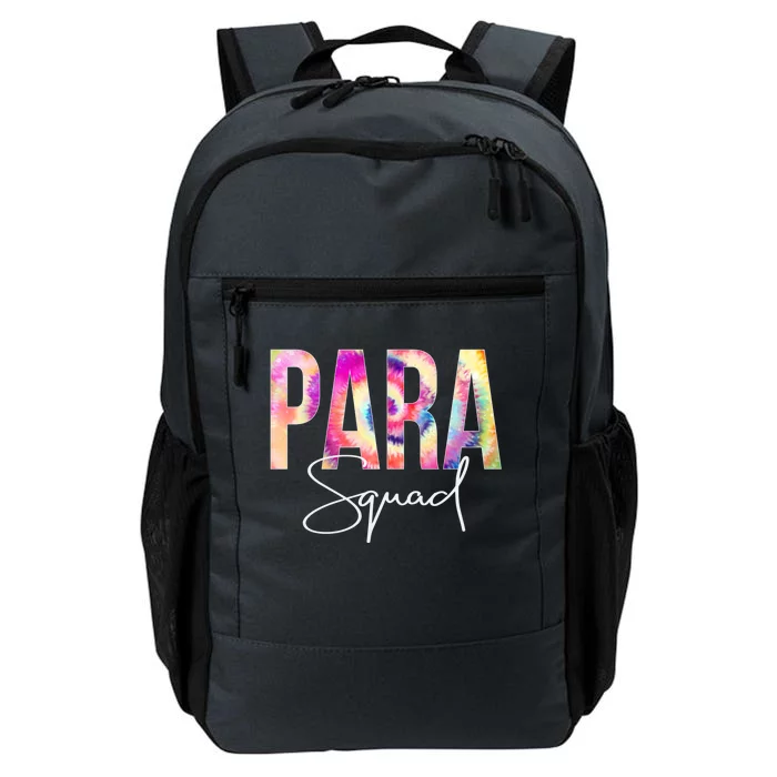 Paraprofessional Squad Tie Dye Back To School Appreciation Gift Daily Commute Backpack