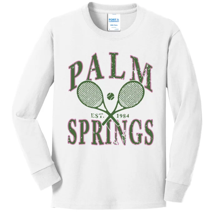 Palm Springs Tennis Kids Long Sleeve Shirt