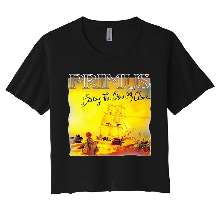 Primus Sailing The Seas Of Cheese Women's Crop Top Tee