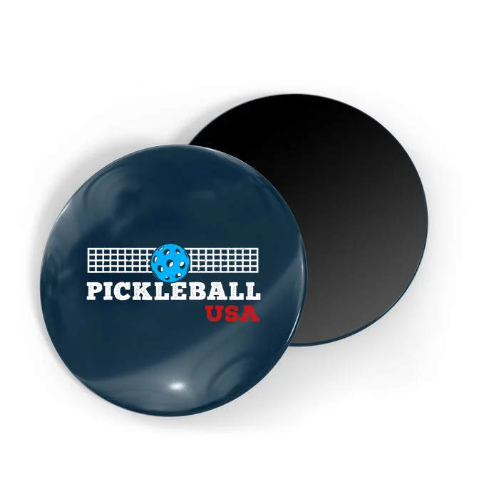 Pickleball Support The Team Pickleball Player USA Flag Magnet