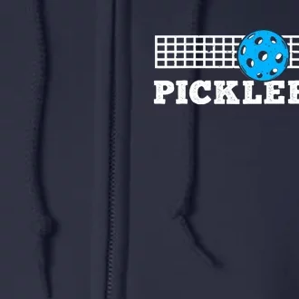 Pickleball Support The Team Pickleball Player USA Flag Full Zip Hoodie