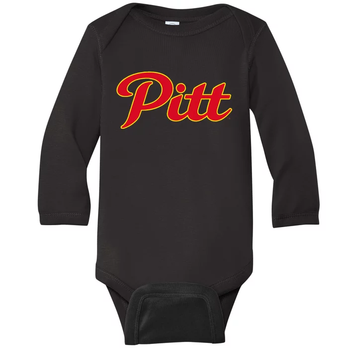 Pittsburg State University Gorillas Pitt State Script Baby Long Sleeve Bodysuit