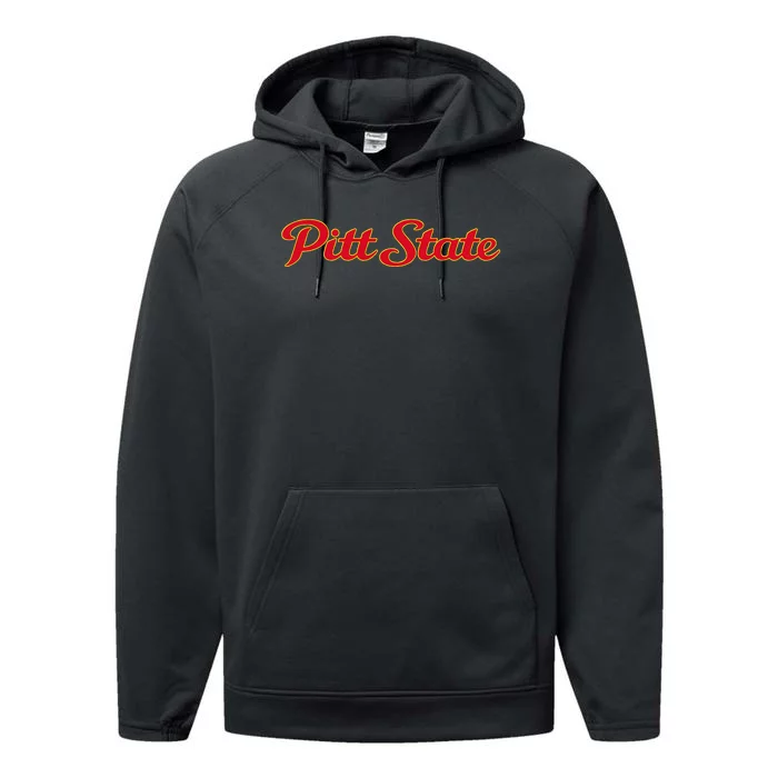 Pittsburg State University Gorillas Pitt State Script Performance Fleece Hoodie