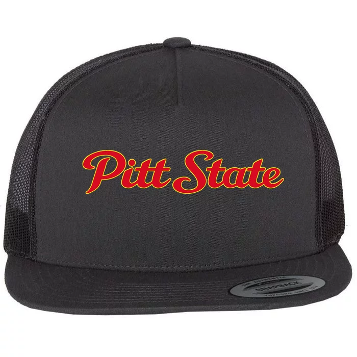 Pittsburg State University Gorillas Pitt State Script Flat Bill Trucker Hat