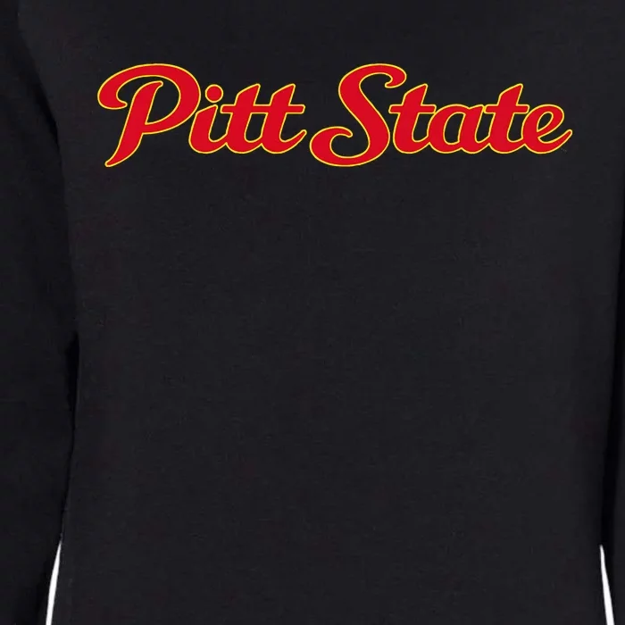 Pittsburg State University Gorillas Pitt State Script Womens California Wash Sweatshirt