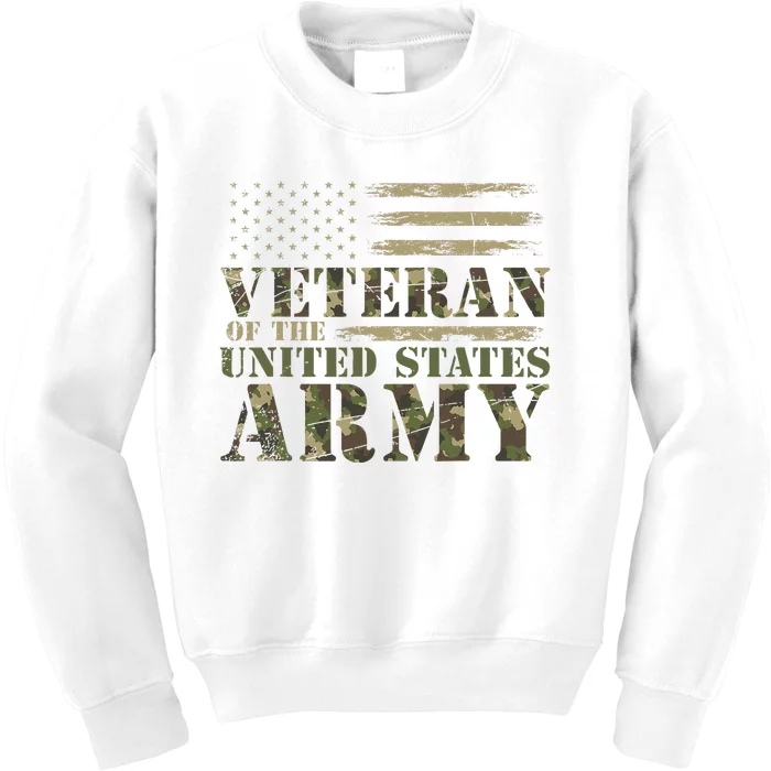 Proud Soldier United States Army USA Flag Kids Sweatshirt