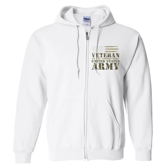 Proud Soldier United States Army USA Flag Full Zip Hoodie