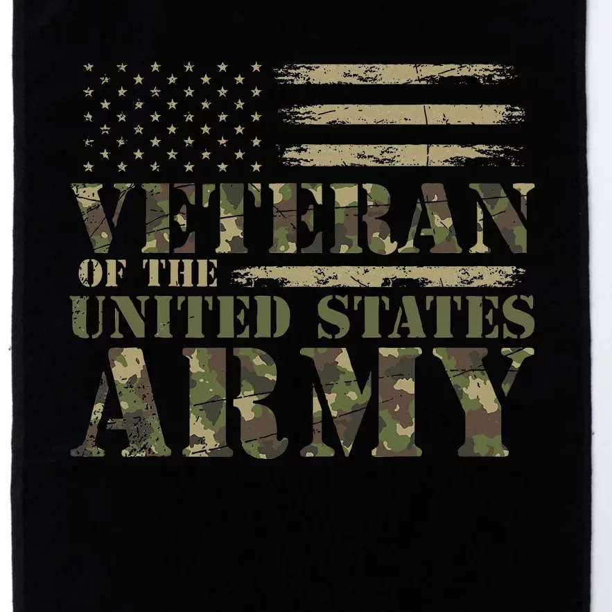 Proud Soldier United States Army USA Flag Camouflage Veteran Platinum Collection Golf Towel