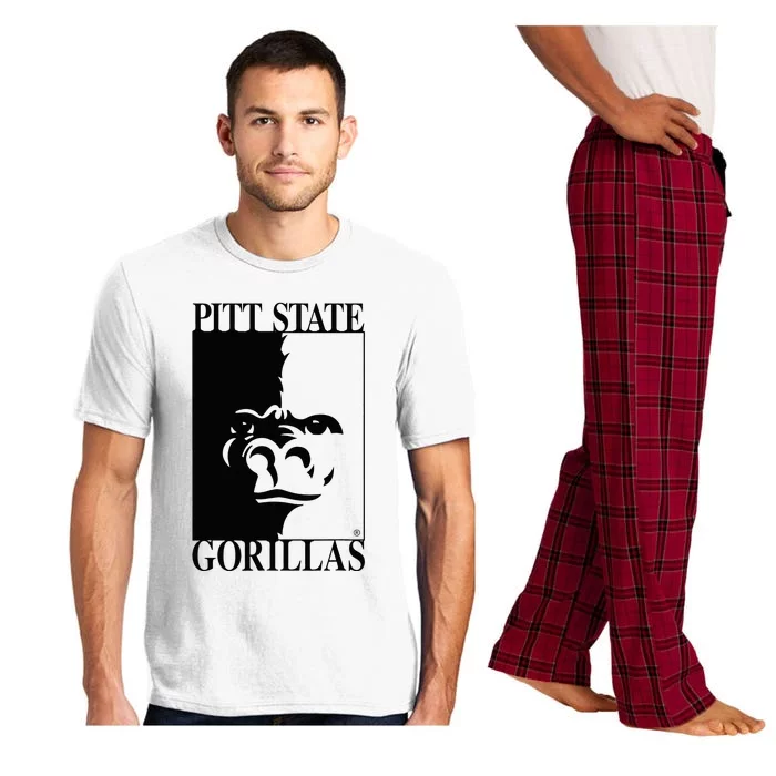 Pittsburg State University Gorillas Pitt State 1 Color Logo Pajama Set