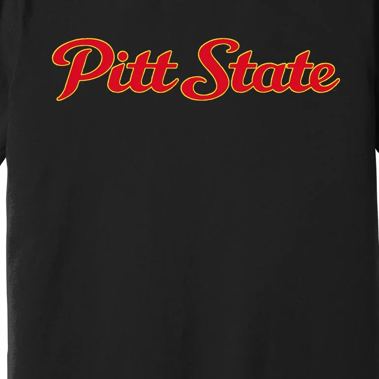 Pittsburg State University Gorillas Pitt State Script Premium T-Shirt