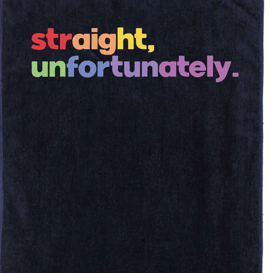 Pride Straight Unfortunately Platinum Collection Golf Towel