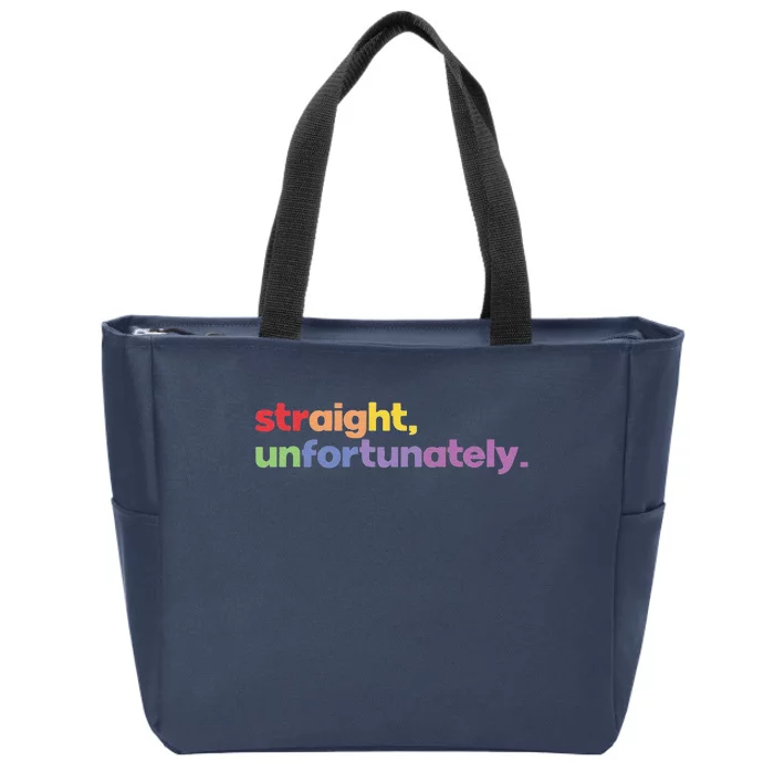 Pride Straight Unfortunately Zip Tote Bag