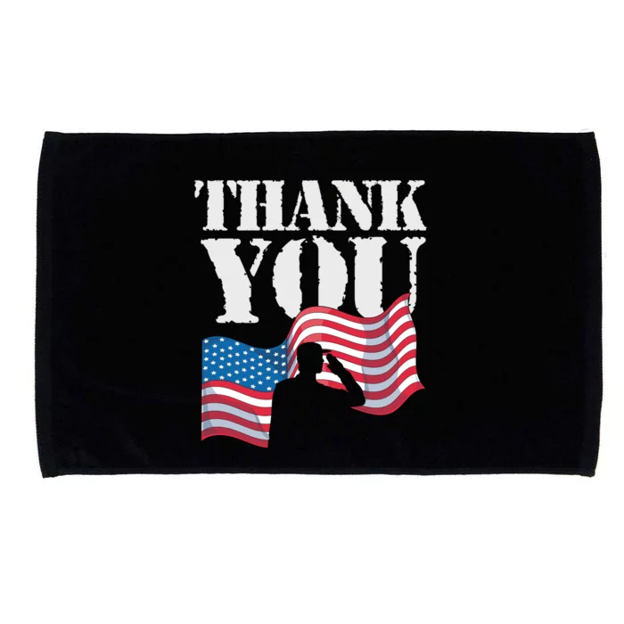 Patriotic Soldier Veteran Us Flag American Memorial Day Funny Gift Microfiber Hand Towel