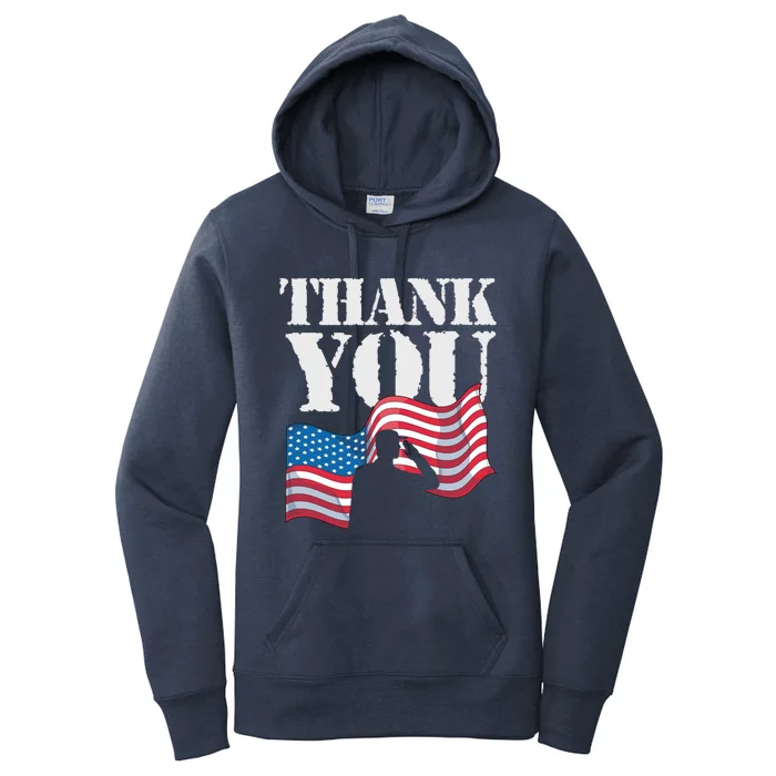 Patriotic Soldier Veteran Us Flag American Memorial Day Funny Gift Women's Pullover Hoodie