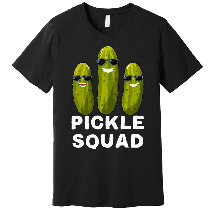 Pickle Squad Vegan Dill Pickle Premium T-Shirt