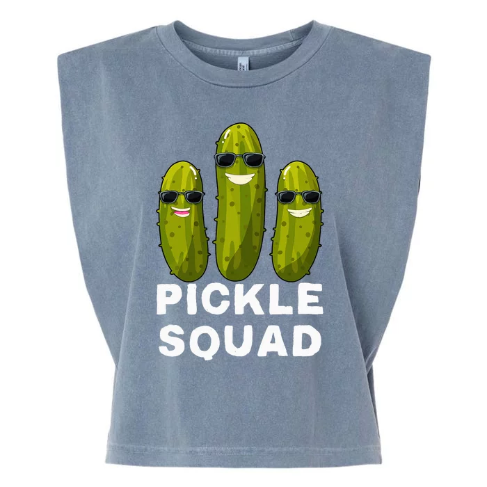 Pickle Squad Vegan Dill Pickle Garment-Dyed Women's Muscle Tee