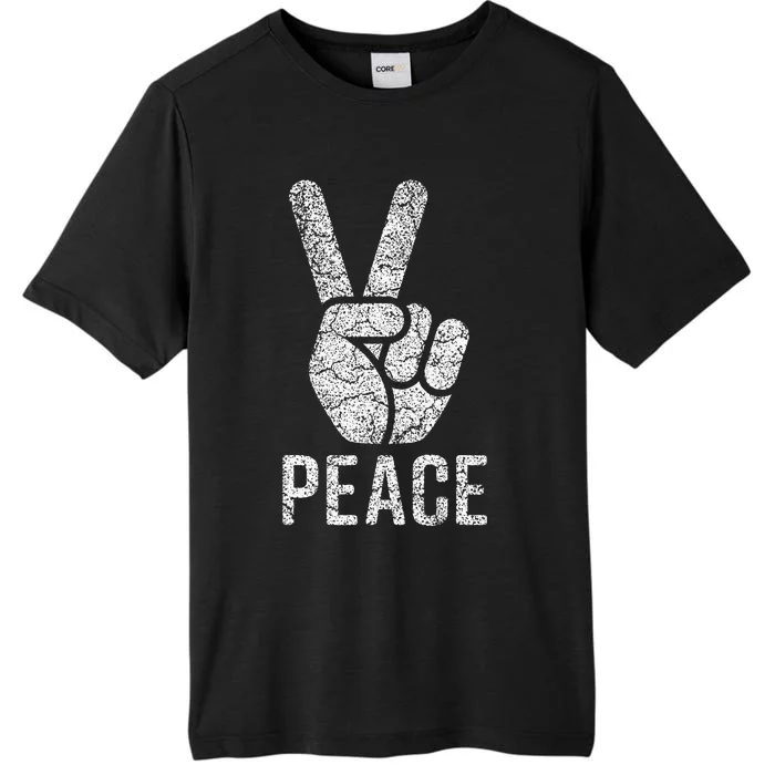 Peace Sign Vintage 60s 70s Hippie ChromaSoft Performance T-Shirt